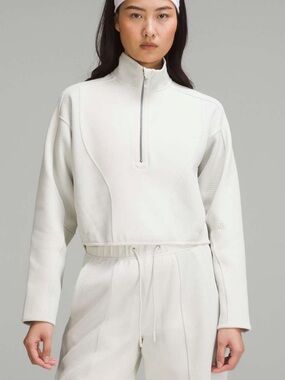 Lululemon Mixed Fabric Half-Zip Pullover
Bone